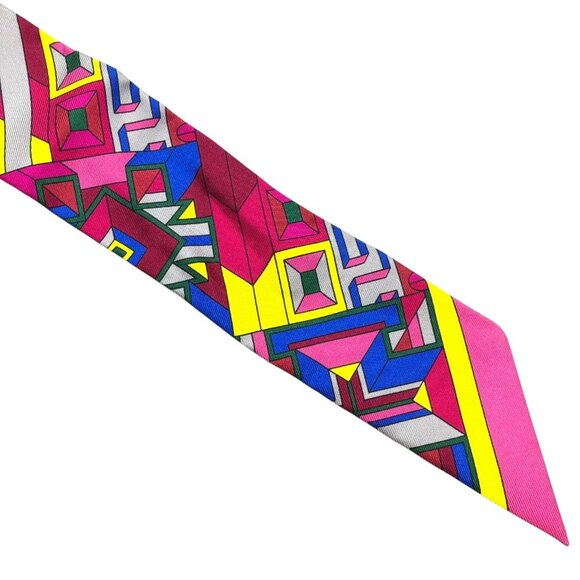 Authentic HERMES Twilly Scarf Chefs Silk jp120-111925 - Picture 7 of 16